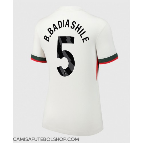 Camisa de time de futebol Chelsea Benoit Badiashile #5 Replicas 2º Equipamento Feminina 2025-26 Manga Curta